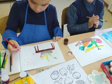 Кружок «Палитра» активно включился в конкурс рисунков по здоровому питанию : Фото №