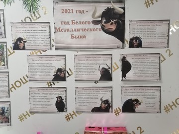 Участвуем в городском конкурсе на лучшее новогоднее оформление «Новогодняя школа - 2021» : Фото №