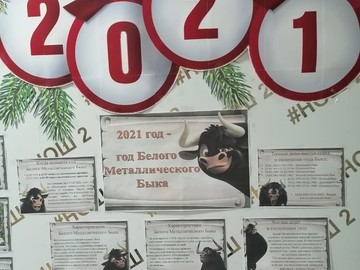Участвуем в городском конкурсе на лучшее новогоднее оформление «Новогодняя школа - 2021» : Фото №