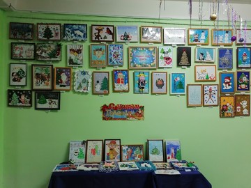 Участвуем в городском конкурсе на лучшее новогоднее оформление «Новогодняя школа - 2021» : Фото №
